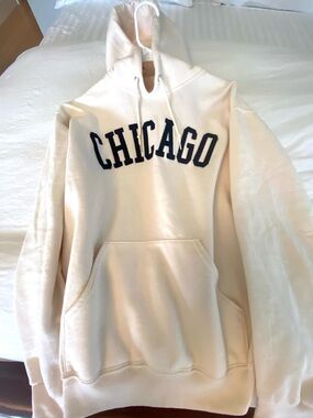 Chicago Cream Graphic Hoodie
